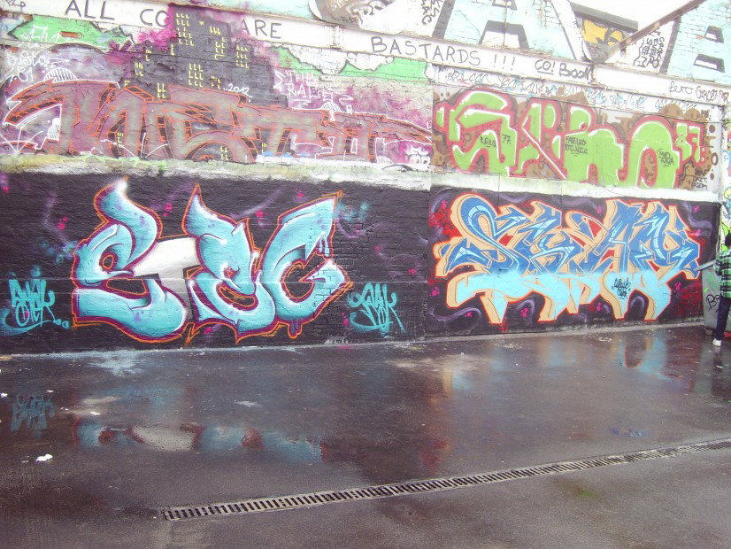 Graffiti Wall in Leipzig - Photo by Skafone - skaf, stek (2012)