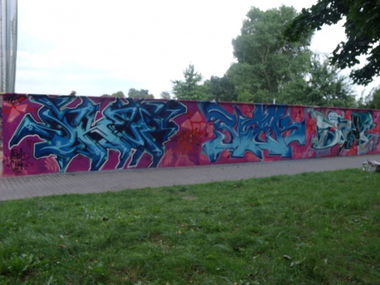 Graffiti in DELITZSCH  - Photo by Skafone - skaf, steh, shei