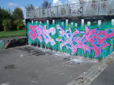 Graffiti in WOLFEN  - Photo by Skafone - spit, skaf (2013)