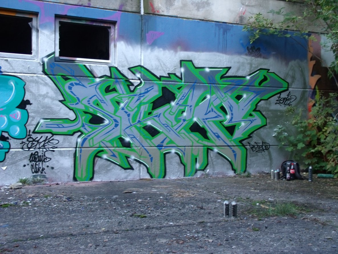 Graffiti in Bergwitz  - Photo by Skafone - skaf (2013)