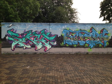Graffiti in Bitterfeld - Photo by Skafone - Skaf, Staf, Onb (2015)