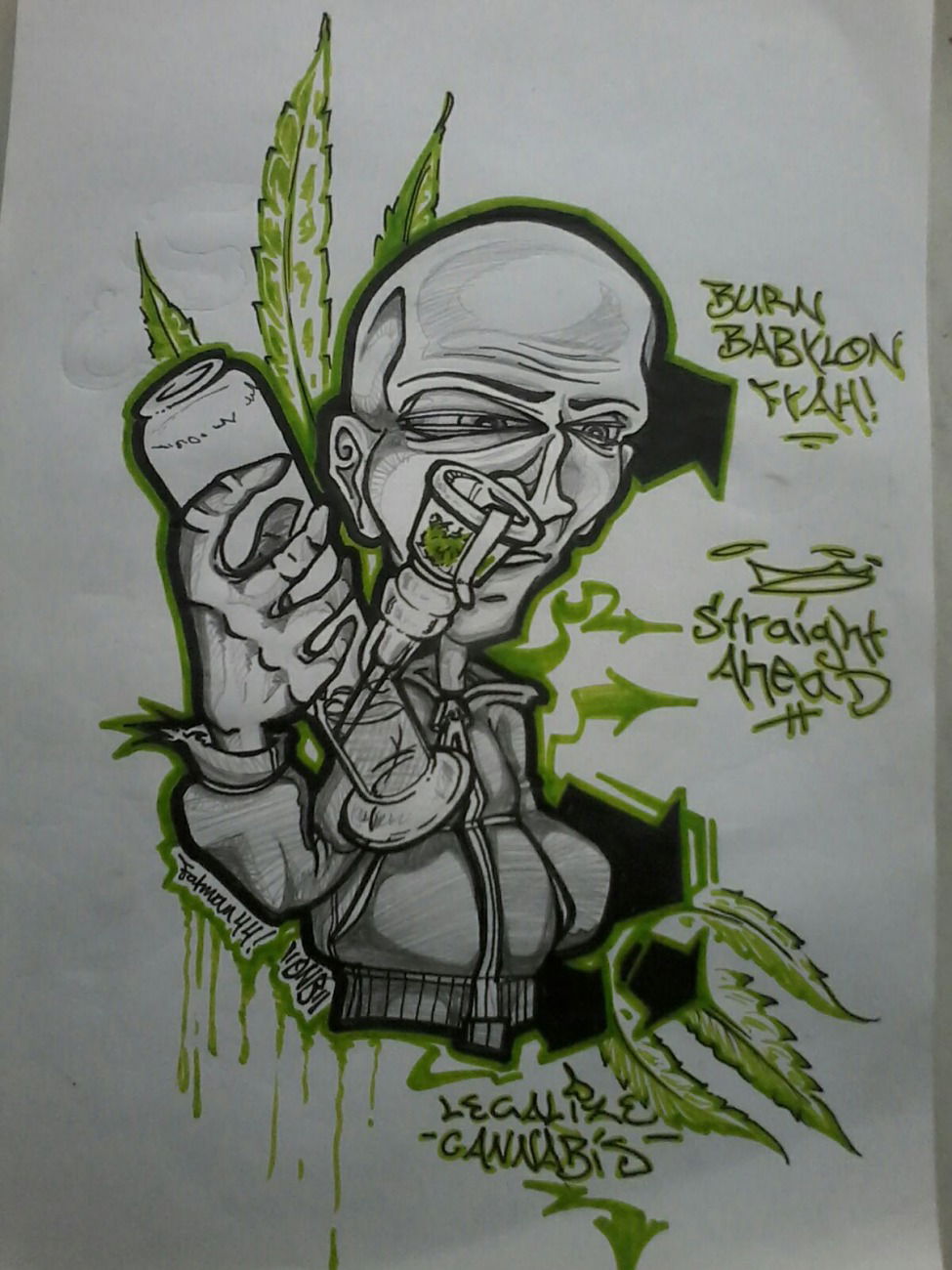 Graffiti Sketch - Photo by Skafone - Fatman, lc, Onb (2016)