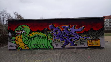 Graffiti in Leipzig - Photo by Skafone - Skaf, fatman, 44 (2017)