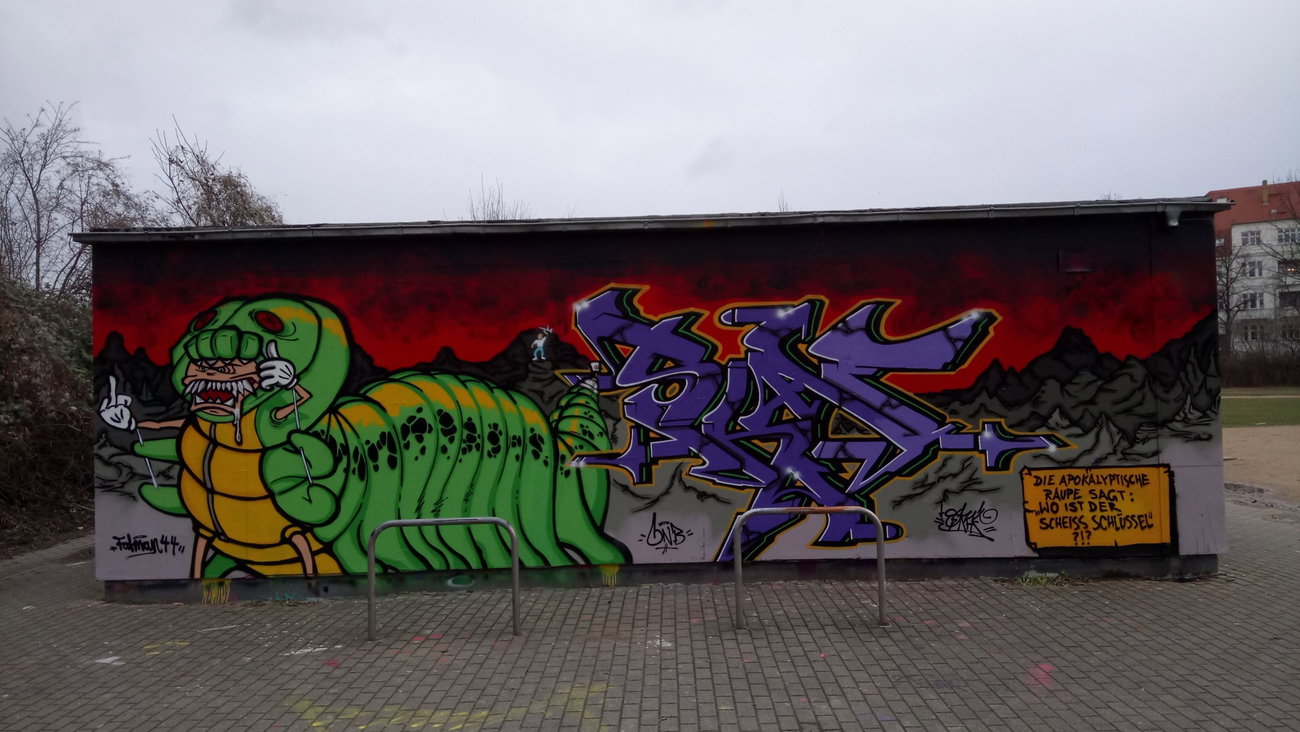 Graffiti in Leipzig - Photo by Skafone - Skaf, fatman, 44 (2017)