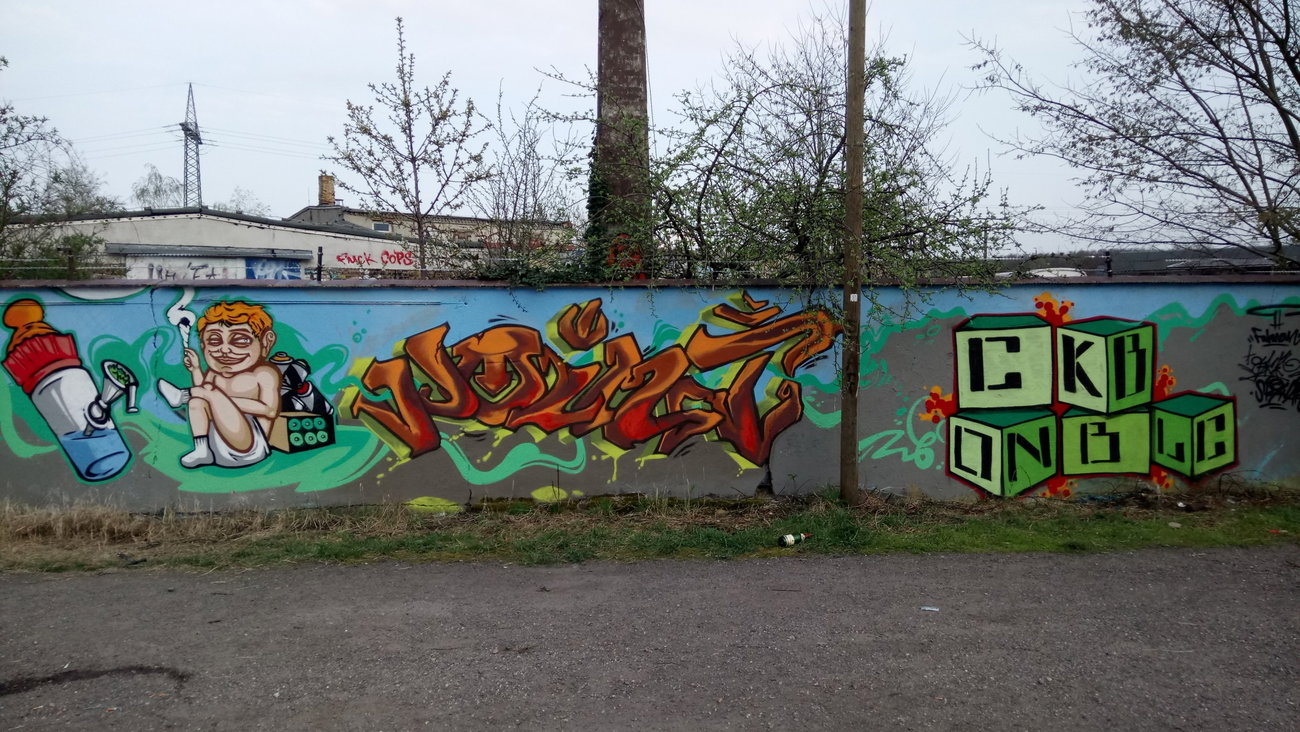 Graffiti Wall in Bitterfeld - Photo by Skafone - Ckb (2017)
