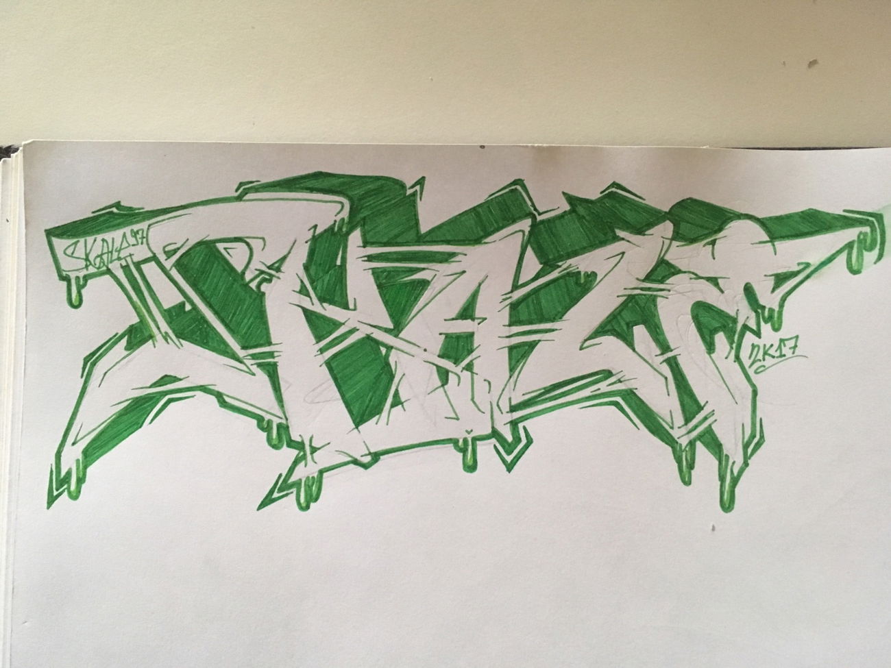 Graffiti Sketch in Deutschland - Photo by Skale97 (2017)