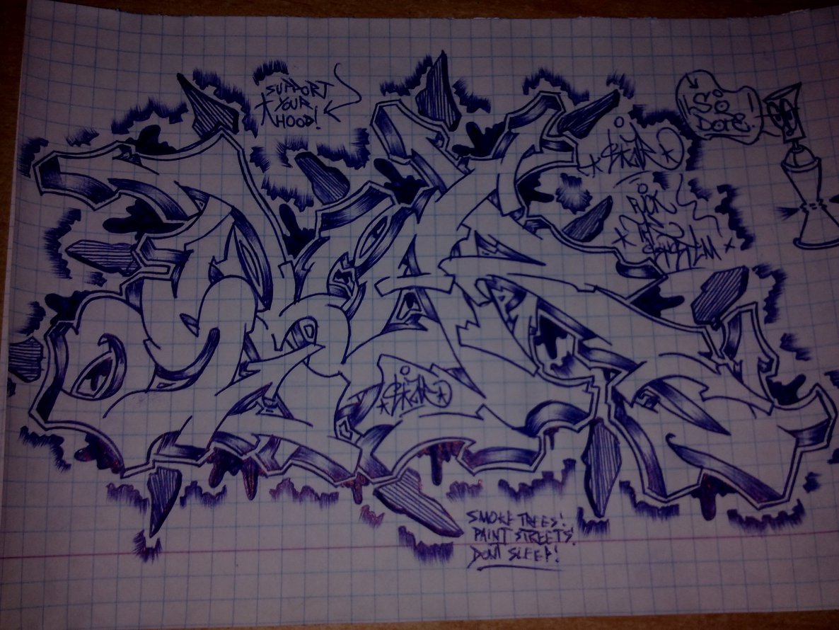 Graffiti Sketch - Photo by SkarOner - skar