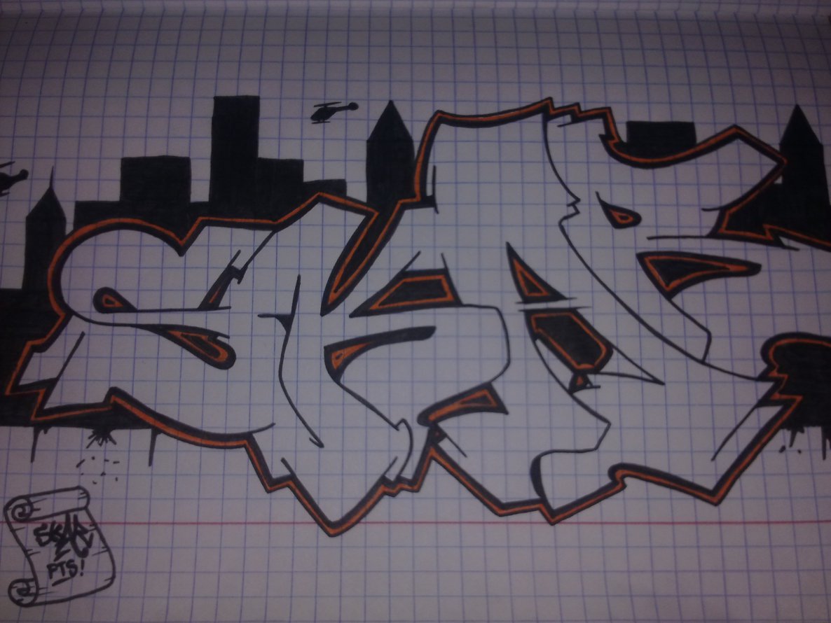 Graffiti Sketch - Photo by SkarOner - skar