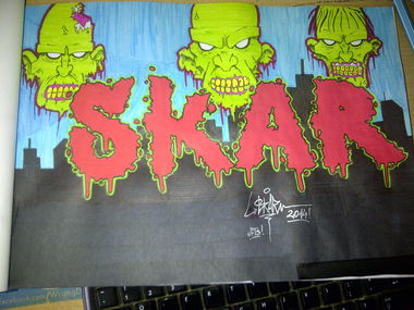 Graffiti Sketch - Photo by SkarOner - SKAR, FTS (2014)