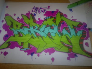 Graffiti Sketch - Photo by SkarOner - skar, skaroner (2014)