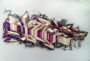Graffiti Sketch in Warsaw - Photo by Skare - skare, nid, znc