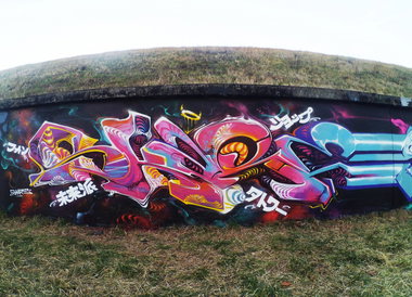 Graffiti Wall - Photo by Skare - neurowild, skare, skareone
