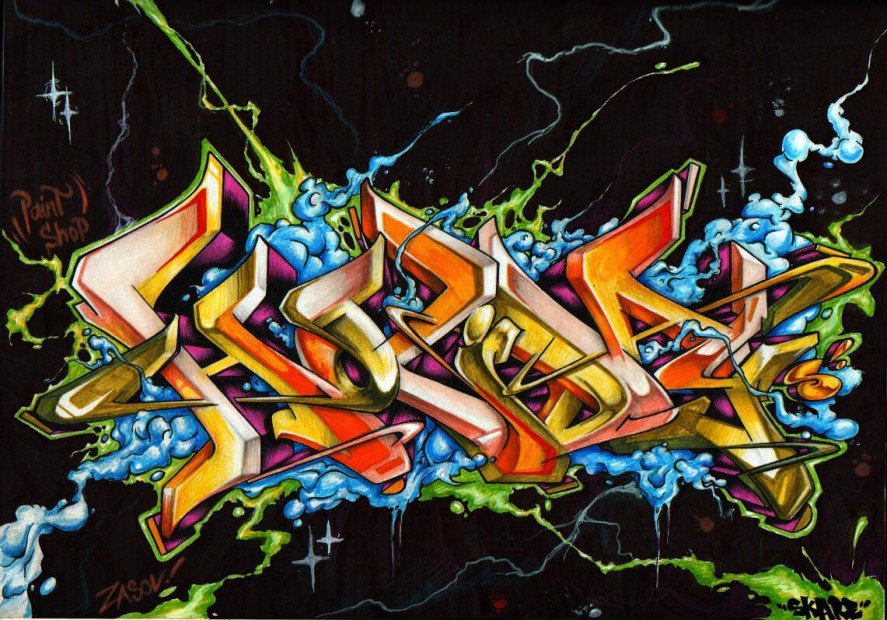 Graffiti Sketch in Ukraine - Photo by Skare - Skare (2013)