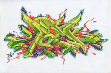 Graffiti Sketch in Ukraine - Photo by Skare - Skare, Hoek, Exchange
