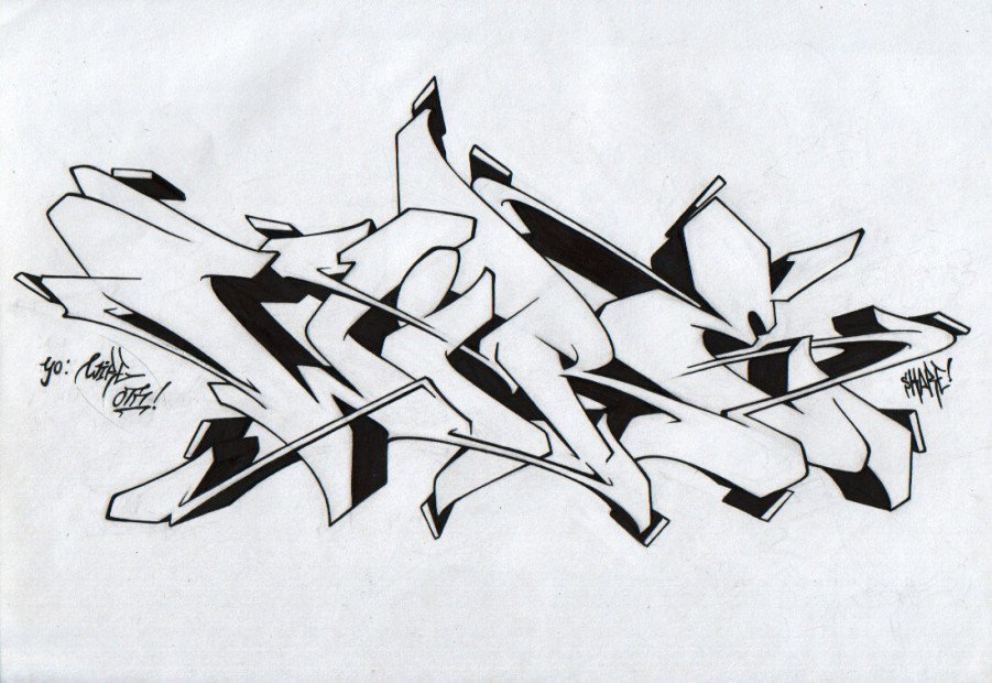 Graffiti Sketch in Ukraine - Photo by Skare - Skare, Wire, Exchange