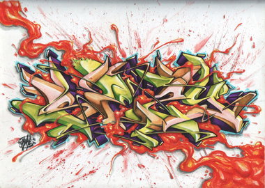 Graffiti Sketch in Ukraine - Photo by Skare - Skare, Sez