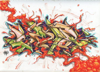 Graffiti Sketch in Ukraine - Photo by Skare - Skare, Semor, Exchange