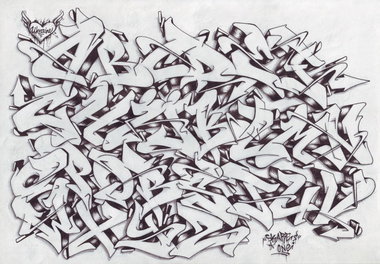 Graffiti Sketch in Ukraine - Photo by Skare - Alphabet, Skare, Letters (2012)
