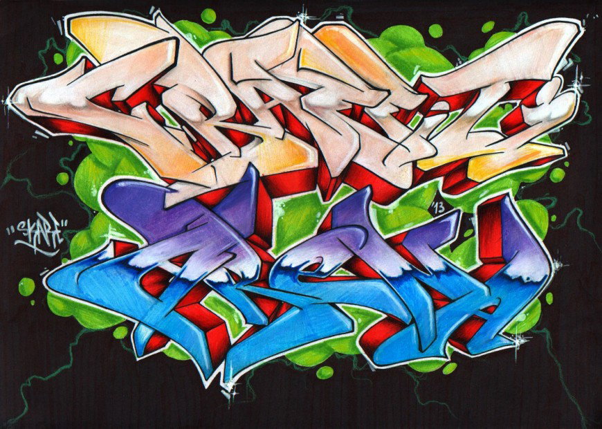Graffiti Sketch - Photo by Skare - Skare, Graffiti, sketch