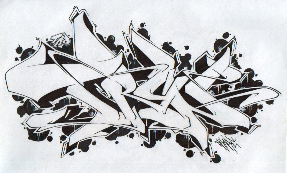 Graffiti Sketch - Photo by Skare - Trun, Skare, exchange