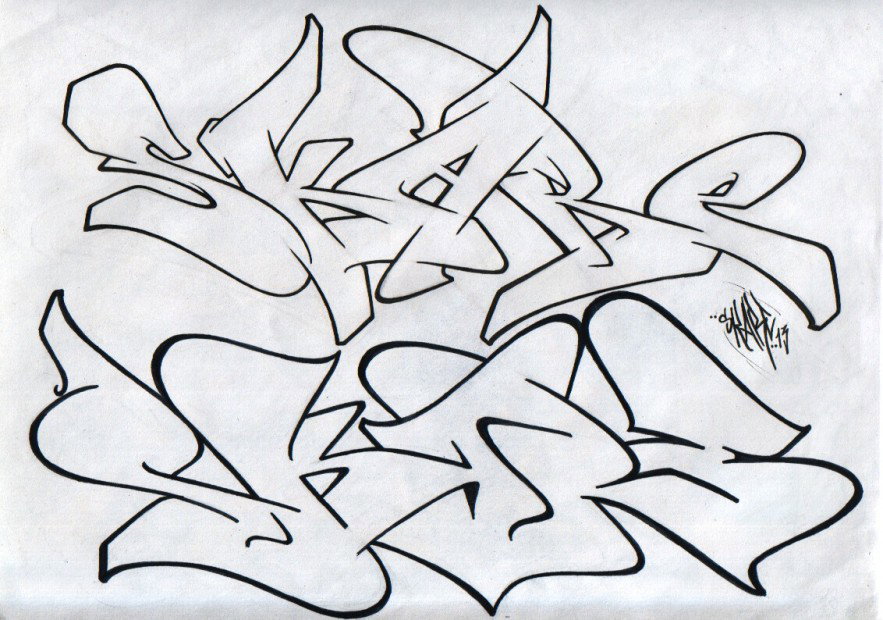 Graffiti Sketch - Photo by Skare - skare