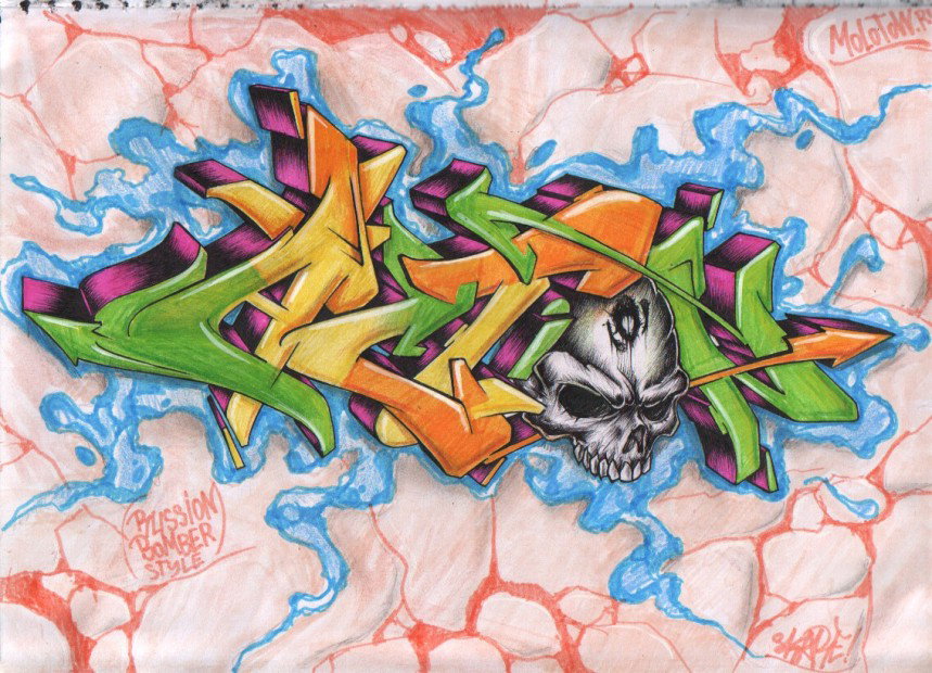 Graffiti Sketch - Photo by Skare