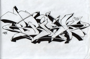 Graffiti Sketch - Photo by Skare - Brisk, Skare, Sketch