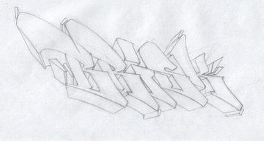 Graffiti Sketch - Photo by Skare