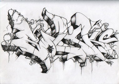 Graffiti Sketch - Photo by Skare - Skare, sketch