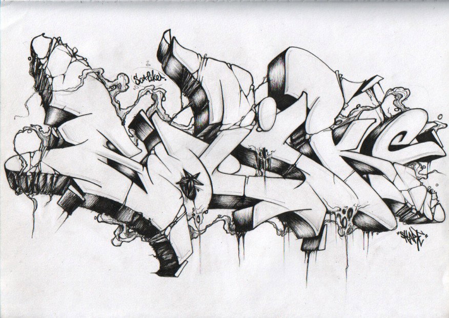 Graffiti Sketch - Photo by Skare - Skare, sketch