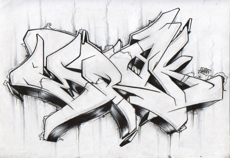 Graffiti Sketch - Photo by Skare