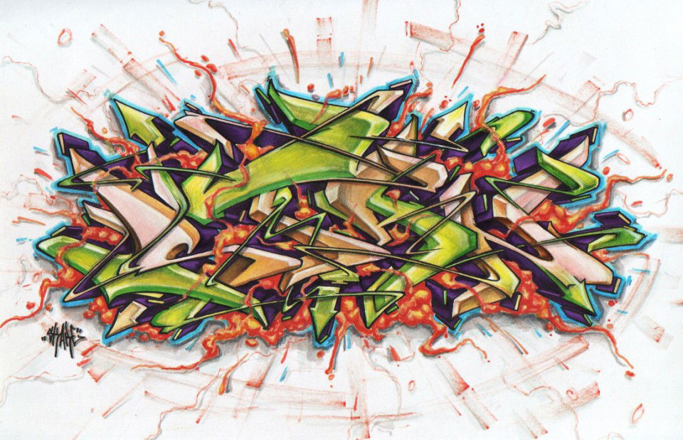 Graffiti Sketch in Ukraine - Photo by Skare - Exchange, Stan, Skare (2013)
