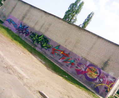 Graffiti Wall in Ukraine - Photo by Skare - Skamp, Wayd, Skare
