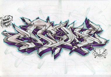 Graffiti Sketch in Ukraine - Photo by Skare - Chrome, skare, graffti (2013)