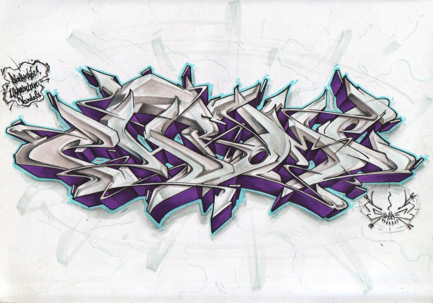 Graffiti Sketch in Ukraine - Photo by Skare - Chrome, skare, graffti (2013)