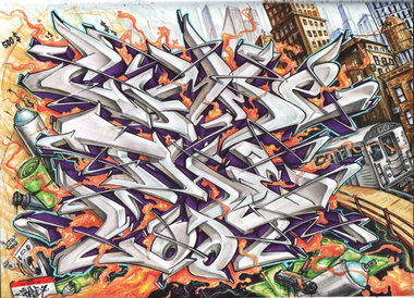 Graffiti Sketch in Ukraine - Photo by Skare - Skare, sketch, Gimme (2013)
