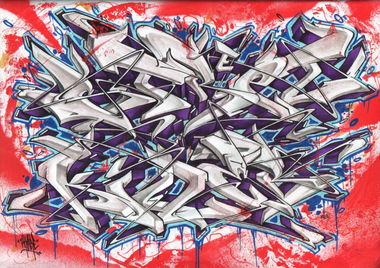 Graffiti Sketch in Severodonetsk - Photo by Skare - Skare, sketch, wildstyle (2013)