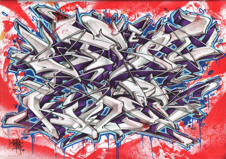 Graffiti Sketch in Severodonetsk - Photo by Skare - Skare, sketch, wildstyle (2013)