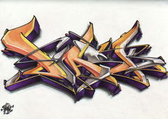 Graffiti Sketch - Photo by Skare - Skare, Diask, wildstyle (2013)