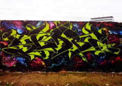 Graffiti Wall in Severodonetsk - Photo by Skare - Skare, Wildstyle, Ukraine (2013)