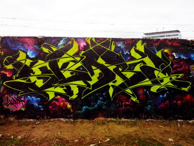 Graffiti Wall in Severodonetsk - Photo by Skare - Skare, Wildstyle, Ukraine (2013)