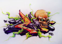 Graffiti Sketch - Photo by Skare - Ice, Skare, sketch (2013)