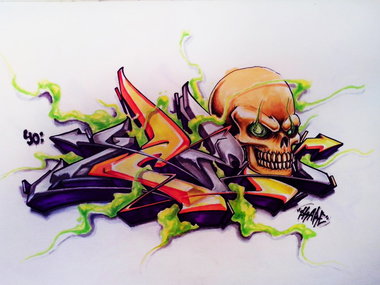 Graffiti Sketch - Photo by Skare - Ice, Skare, sketch (2013)