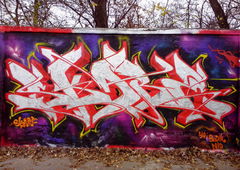 Graffiti Wall in Warsaw - Photo by Skare - s?u?ewiec, Warsaw, Skare (2013)