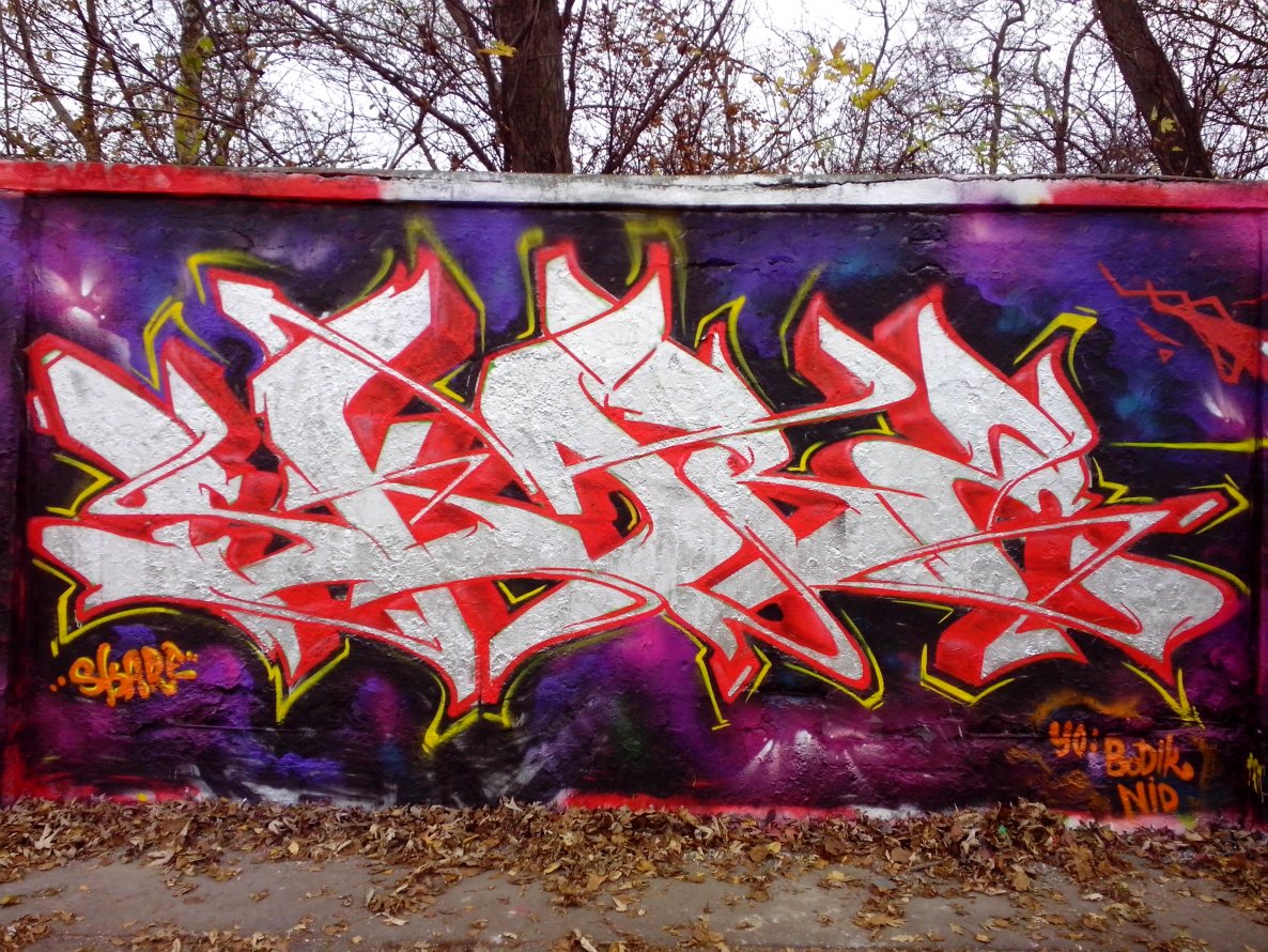 Graffiti Wall in Warsaw - Photo by Skare - s?u?ewiec, Warsaw, Skare (2013)
