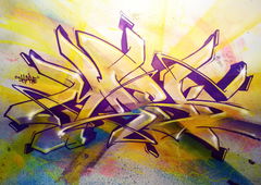 Graffiti Sketch in Warsaw - Photo by Skare - Skare, Mark, sketch (2013)