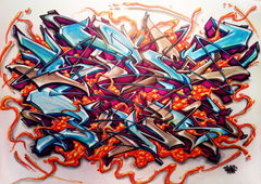 Graffiti Sketch in Warsaw - Photo by Skare - Skare, Streetpins, Sketch (2013)