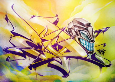 Graffiti Sketch in Warsaw - Photo by Skare - Eido, Skare, sketch (2013)