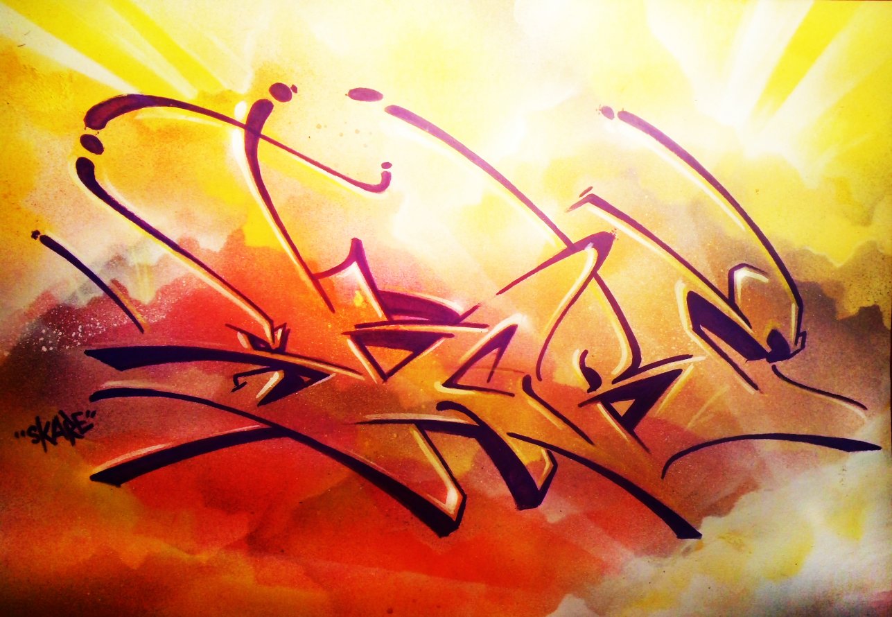 Graffiti Sketch in Warsaw - Photo by Skare - Skare (2013)