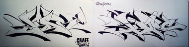 Graffiti Sketch in Warsaw - Photo by Skare - Skare, sketch (2013)